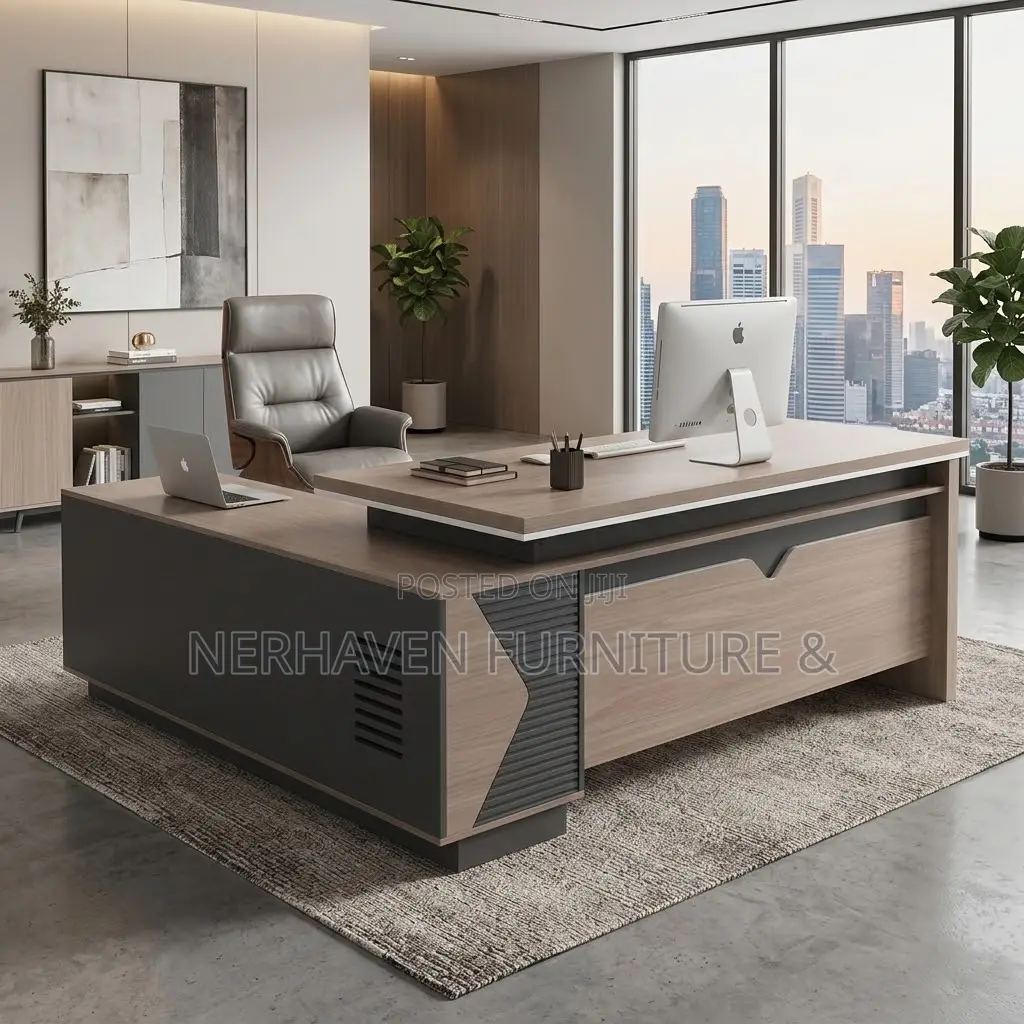 L Shape 1.6m Executive Desk – Premium Manager Office Table