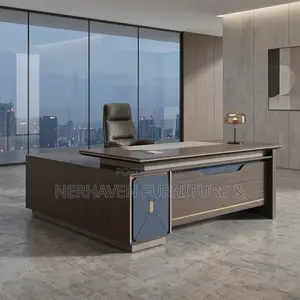 L Shape 1.6m Executive Desk – Spacious Office Workstation