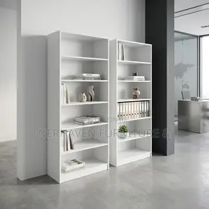 White Bookshelf – Modern White Bookcase for Home Office