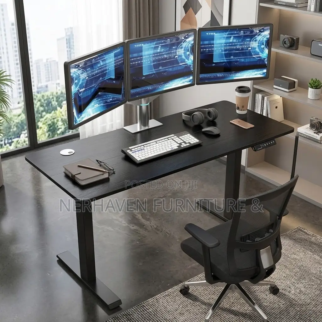 1.4m Electric Standing Desk – Height Adjustable Executive Office Desk