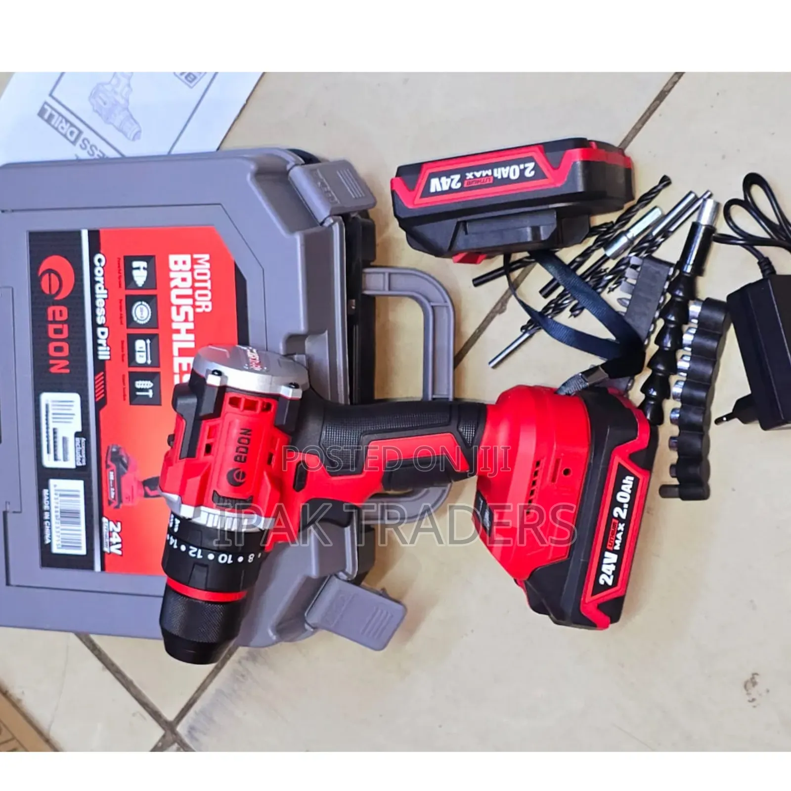 Edon 24V Heavy Duty Brushless Cordless Drill
