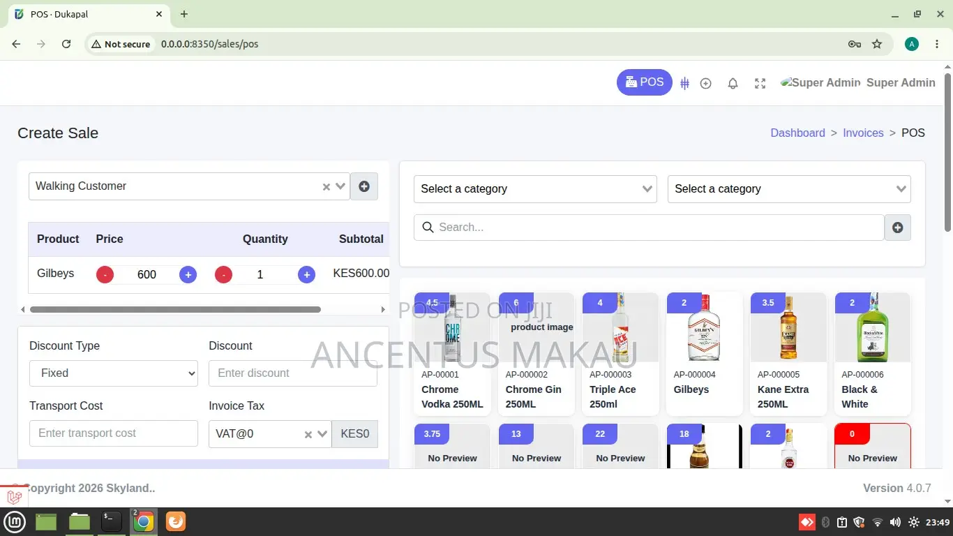 Smart POS System for Retail, Pharmacy, Restaurants Clubs - DUKAPAL