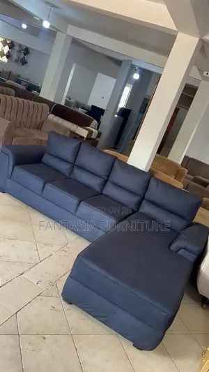 7 Seater Charcoal Grey/Black Velvet Sofa