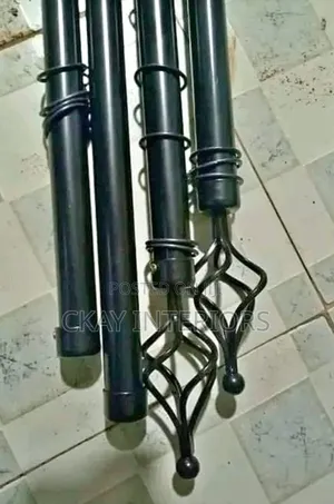 Black, Silver and Gold Doubles Adjustable Curtain Rods