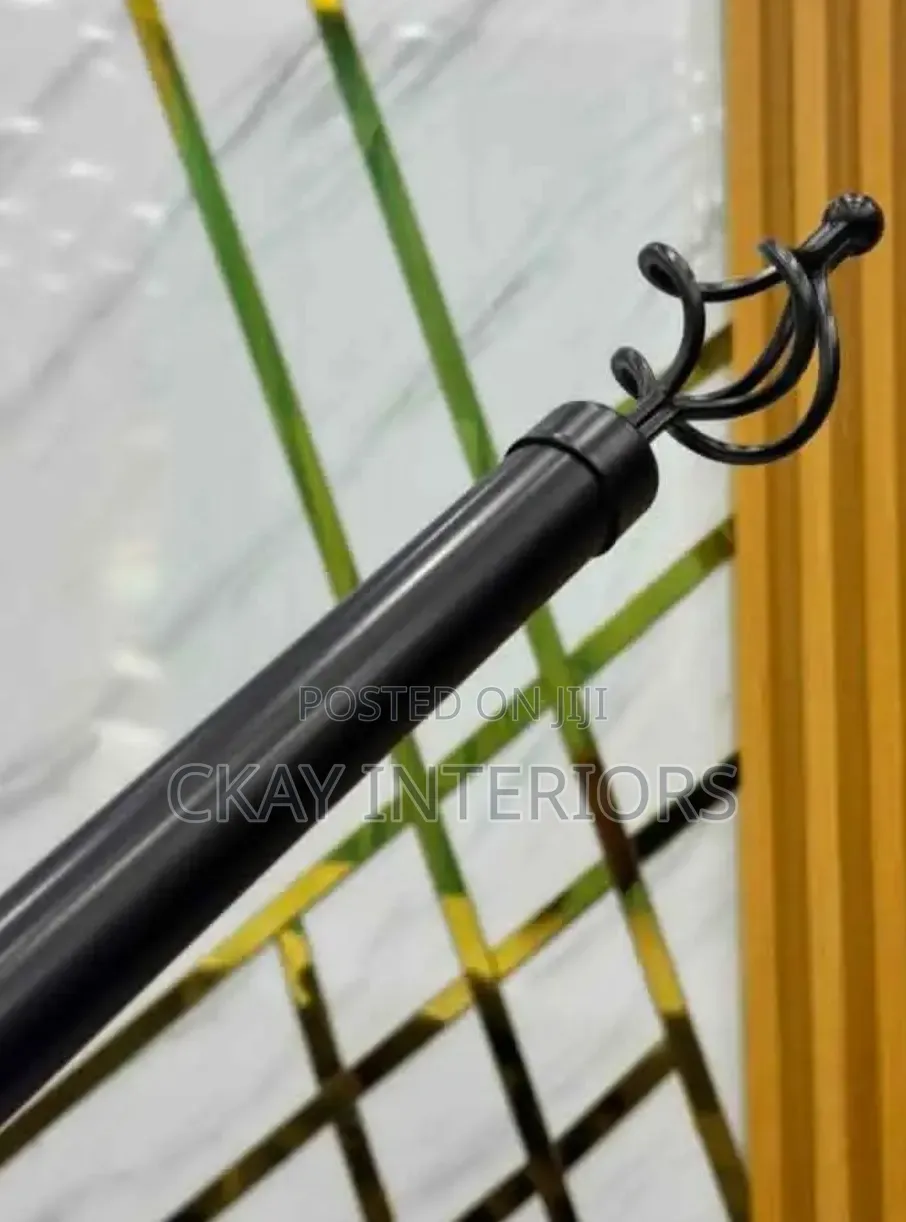 2m Single Black and 2m Double Silver Adjustable Rods