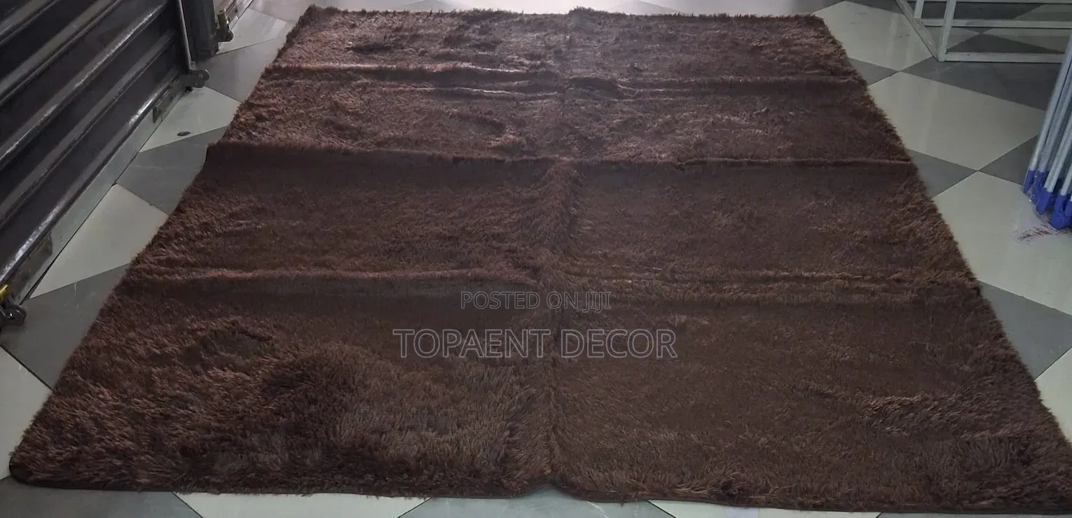 Brown Fluffy House Carpet