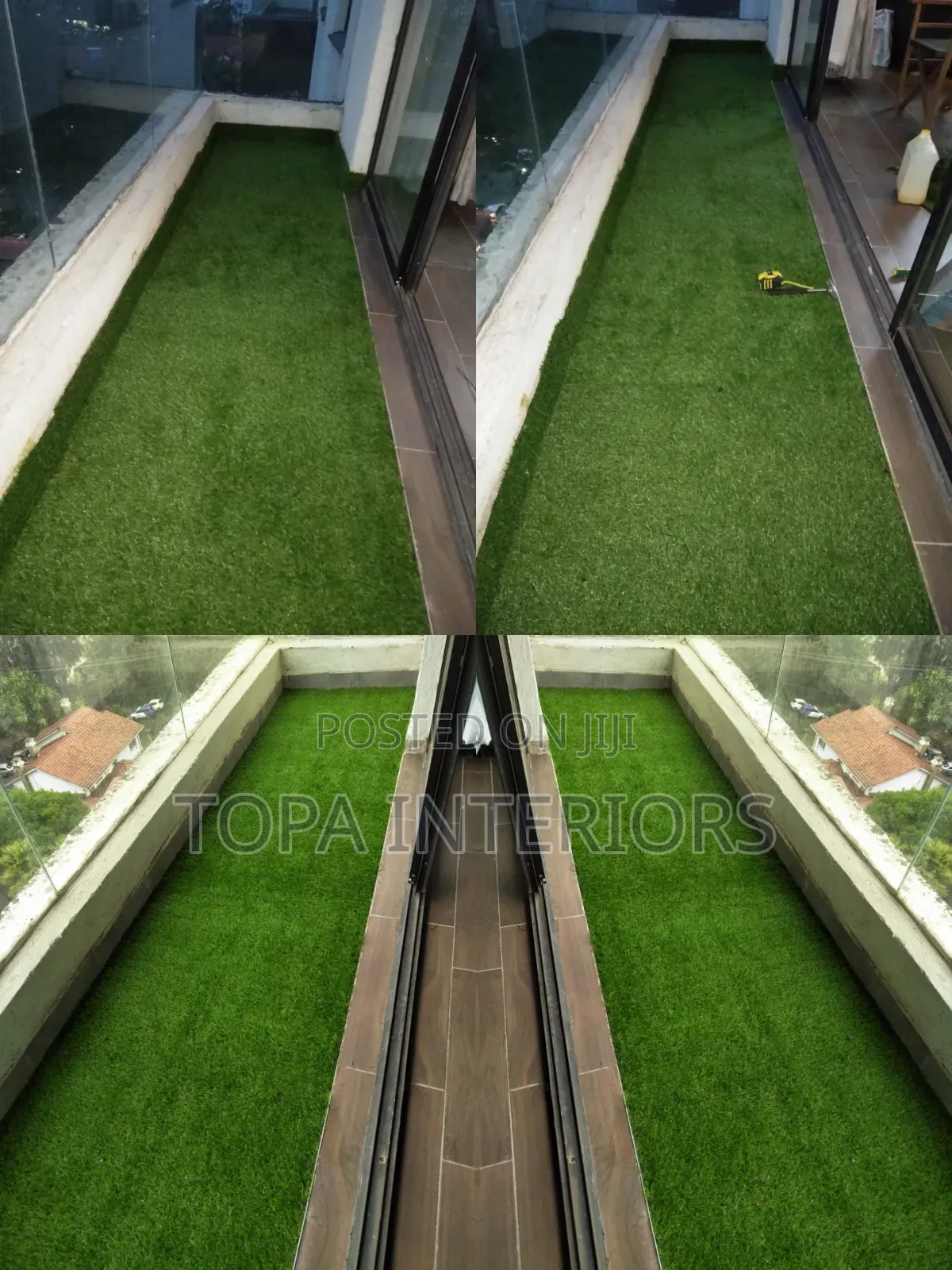 Balcony Floor Decorative Artificial Grass Carpets