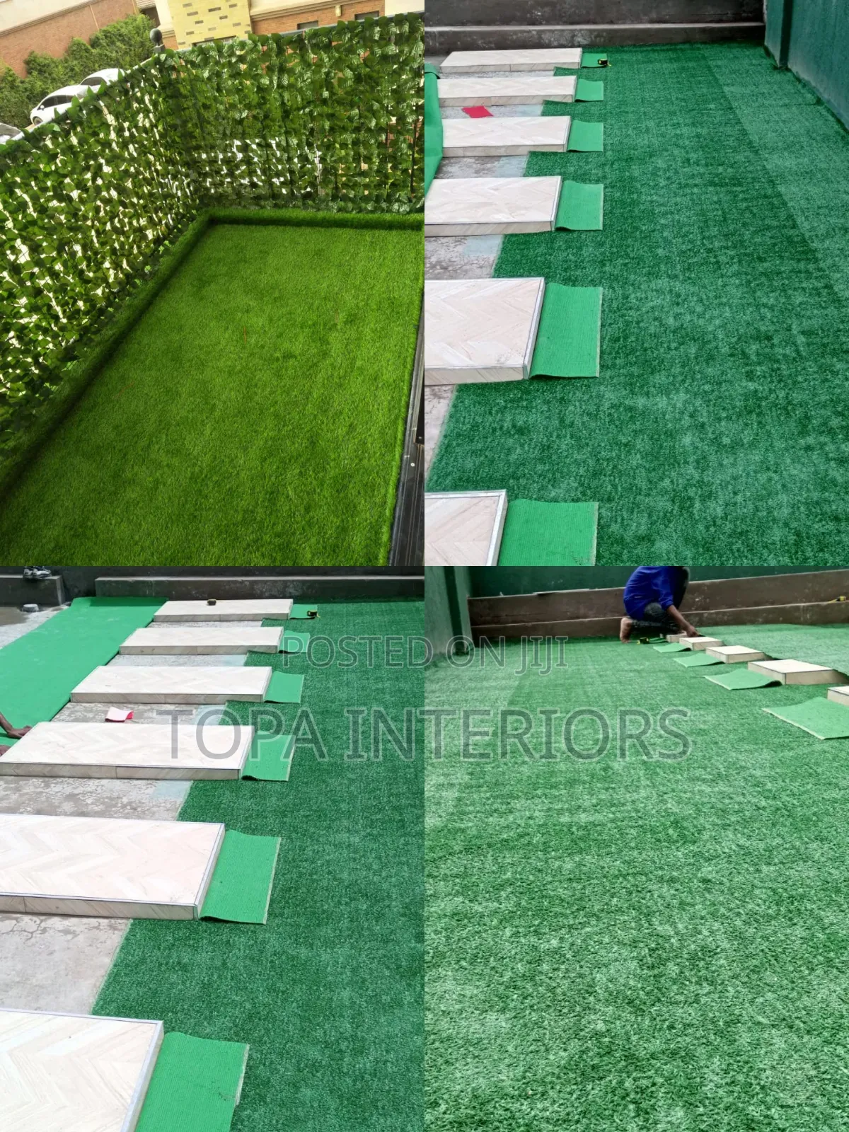 Balcony Floor Decorative Artificial Grass Carpets