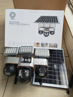 VTS 30a V380 4g Triple Lens Solar Powered PTZ Camera With LED Lights