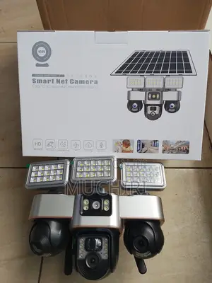 Wifi Tripple Lens Solar Camera With Interigent Lighting Vts30a-W-F