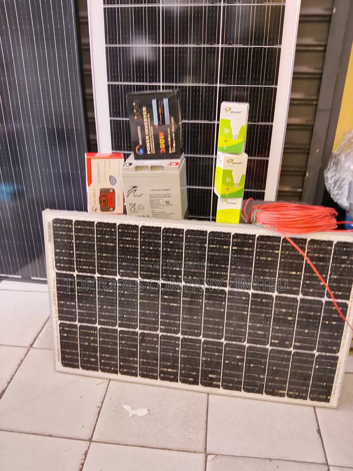 Complete Solar System Kit 120watts at 12,000