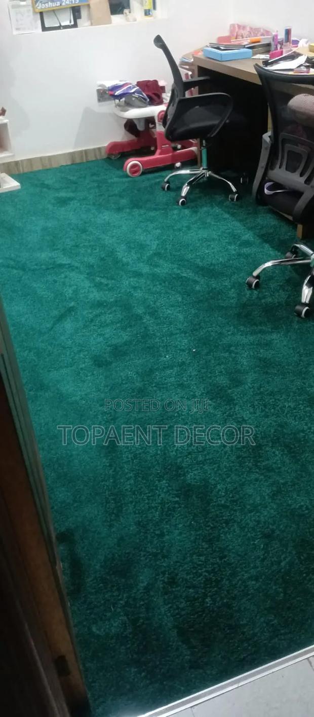 Thick Vip Green Office Wall to Wall Carpets