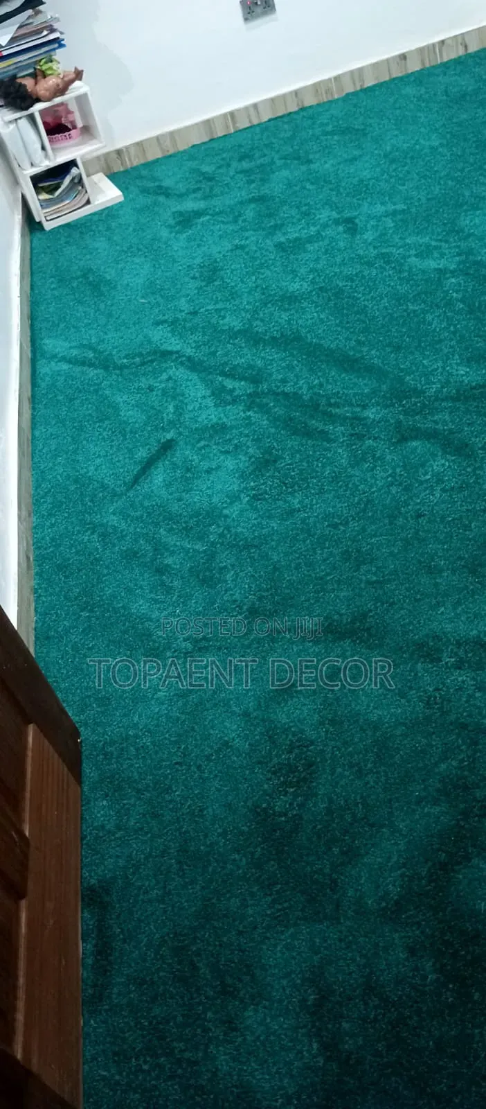 Thick Vip Green Office Wall to Wall Carpets