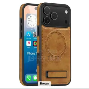 Magsafe2 Case for iPhone 18 Promax Luxury Magnetic Pu Leather Case Wi