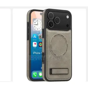 Magsafe2 Case for iPhone 17 Pro Leather Case,Built-in Invisible Stand