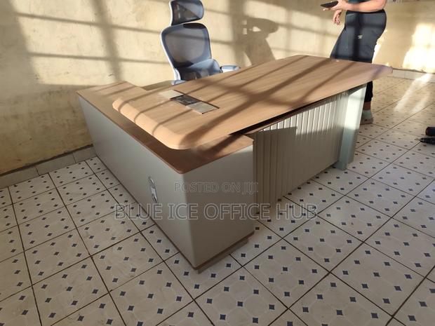 Executive Office Desk With Storage Cabinet - main view
