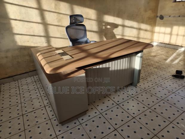 Executive Office Desk With Storage Cabinet - thumbnail 2