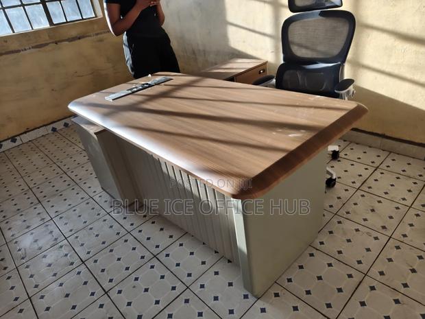 Executive Office Desk With Storage Cabinet - thumbnail 4