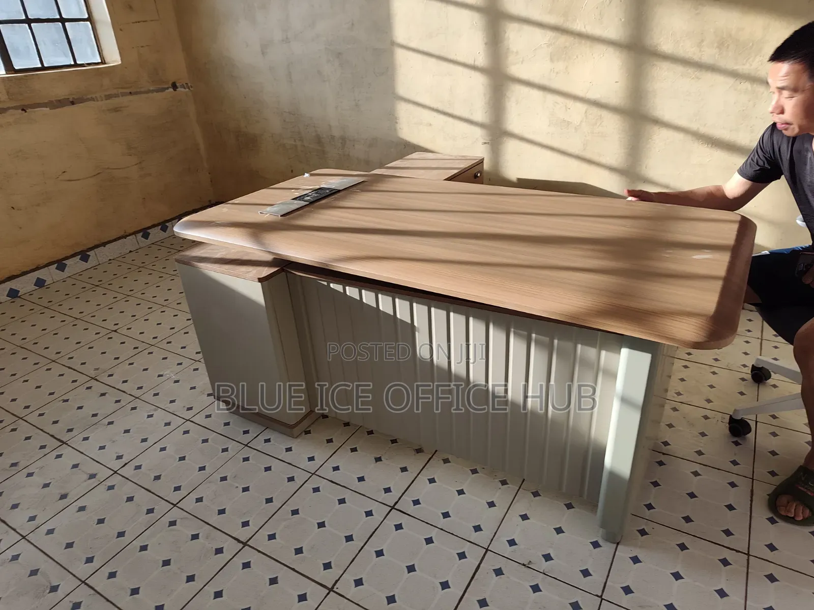 Executive Office Desk With Storage Cabinet