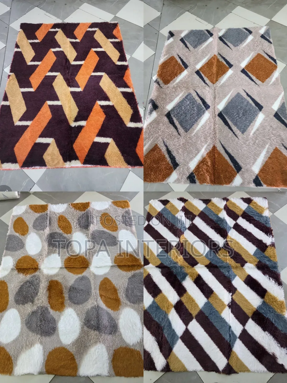 Light and Soft 5x8 Fluffy House Carpets and Bedside Mats