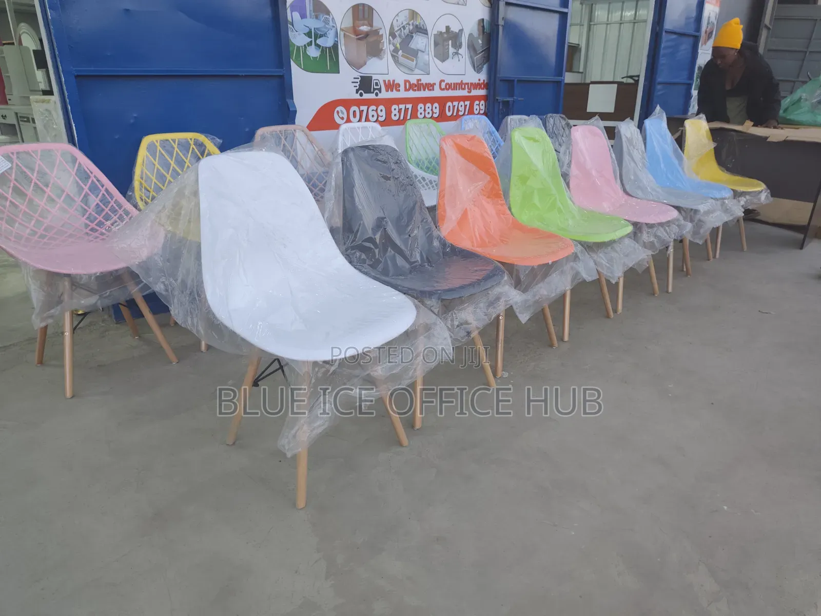 Colourful Plastic Dining Outdoor Chairs