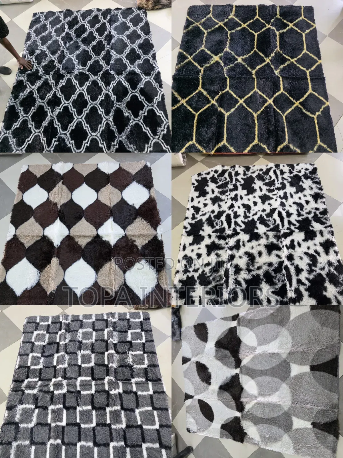 Bedside Mats and General Living Room Area Rug Fluffy Carpets