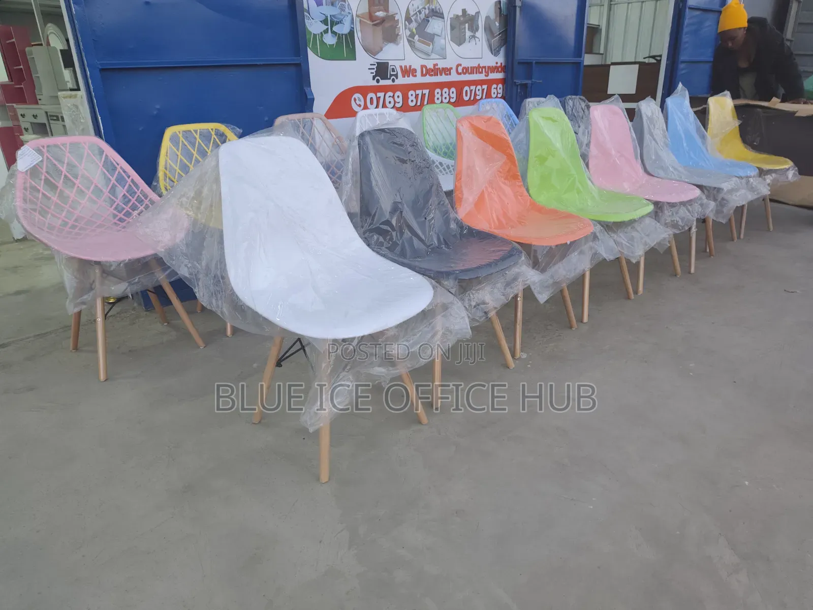 Colourful Plastic Dining Outdoor Chairs