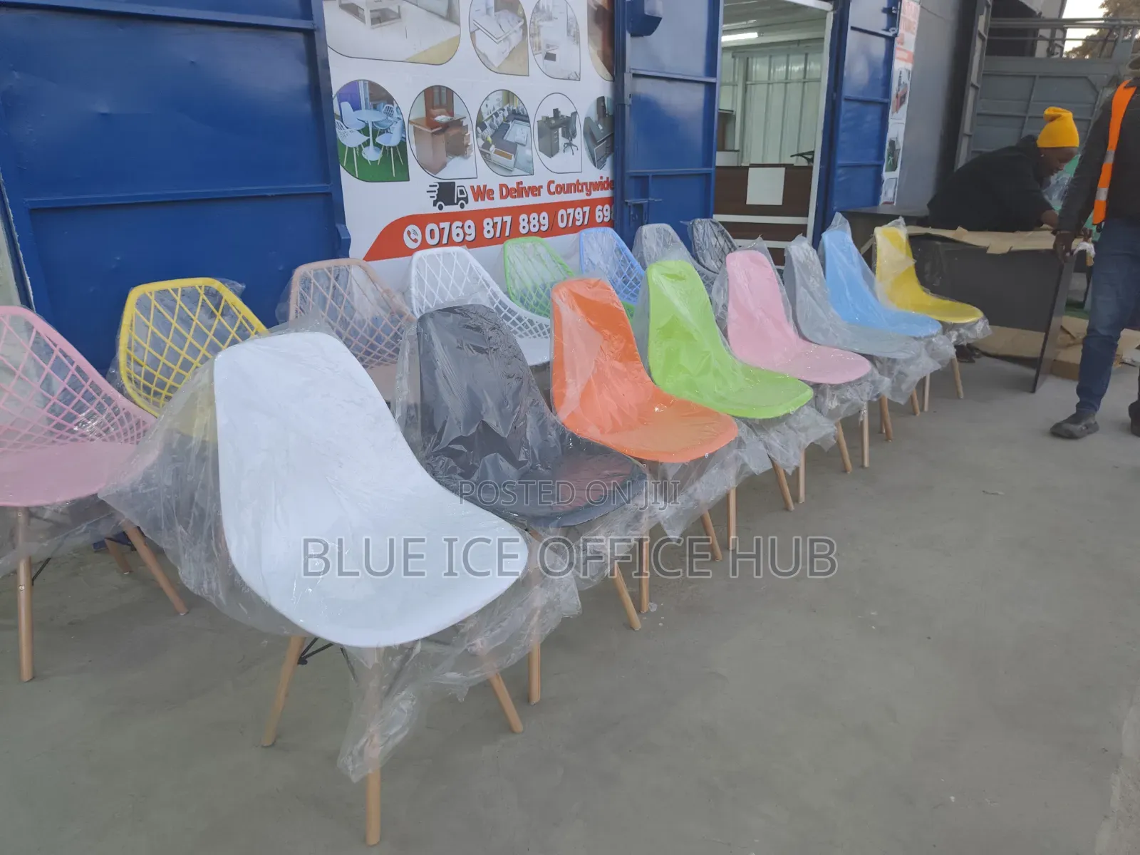 Colourful Plastic Dining Outdoor Chairs
