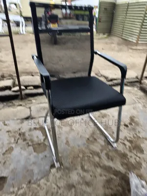 Title
Black Mesh Visitor Office Chair With Chrome Frame Armrests