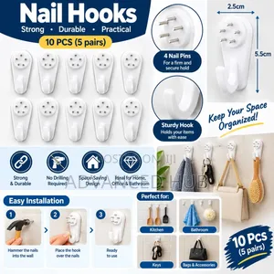 10pc Strong Nail Hooks