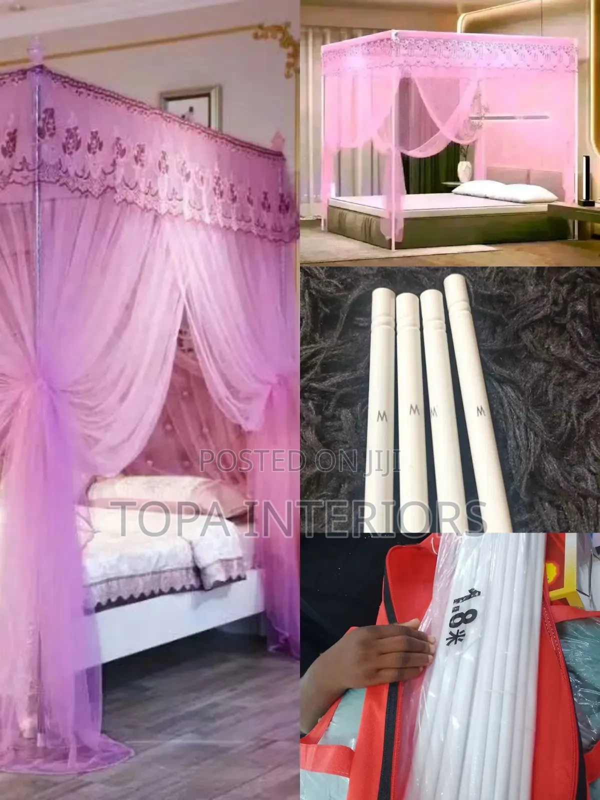 4x6 Four Stand Mosquito Nets 4 Frame Meshnet