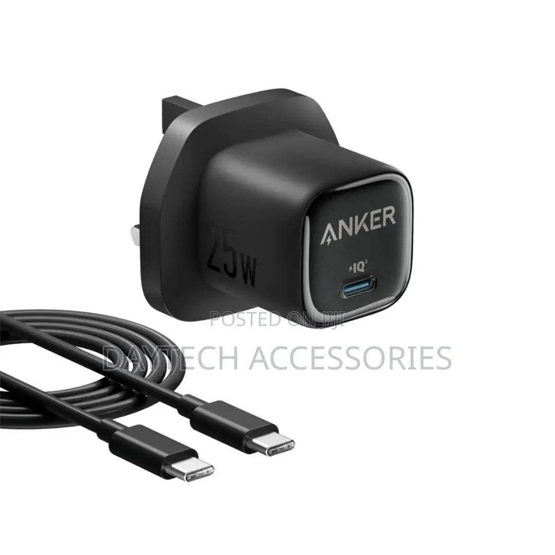 Anker 25W Charger With USB-C Cable – Black B2656K11