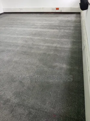 Grey Fluffy Office Carpets 10mm Thick