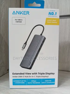 Anker USB-C Hub (14-in-1, Triple Display) Docking Station.