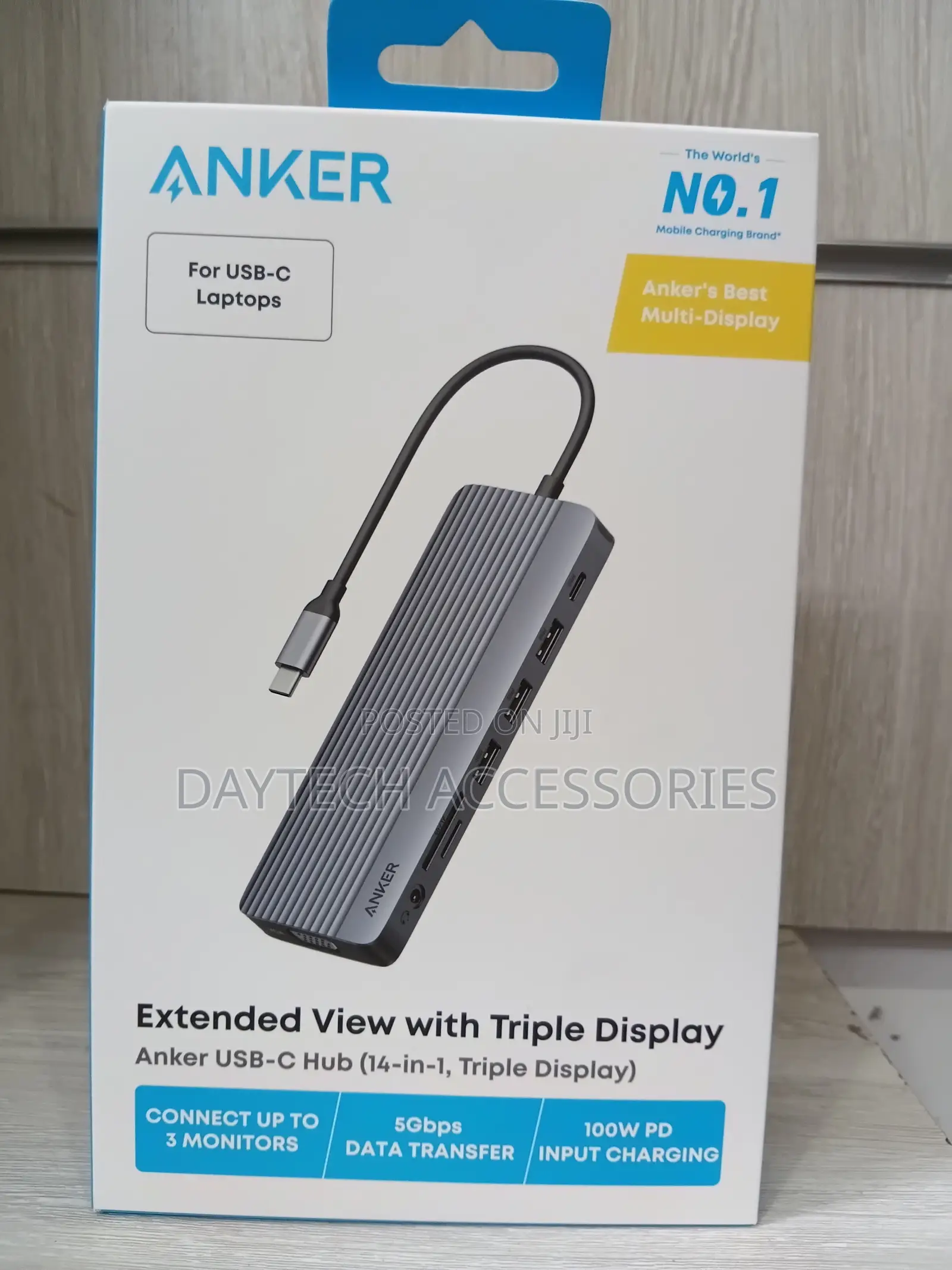 Anker USB-C Hub (14-in-1, Triple Display) Docking Station.