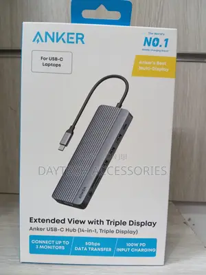Anker USB-C Hub (14-in-1, Triple Display) Docking Station.