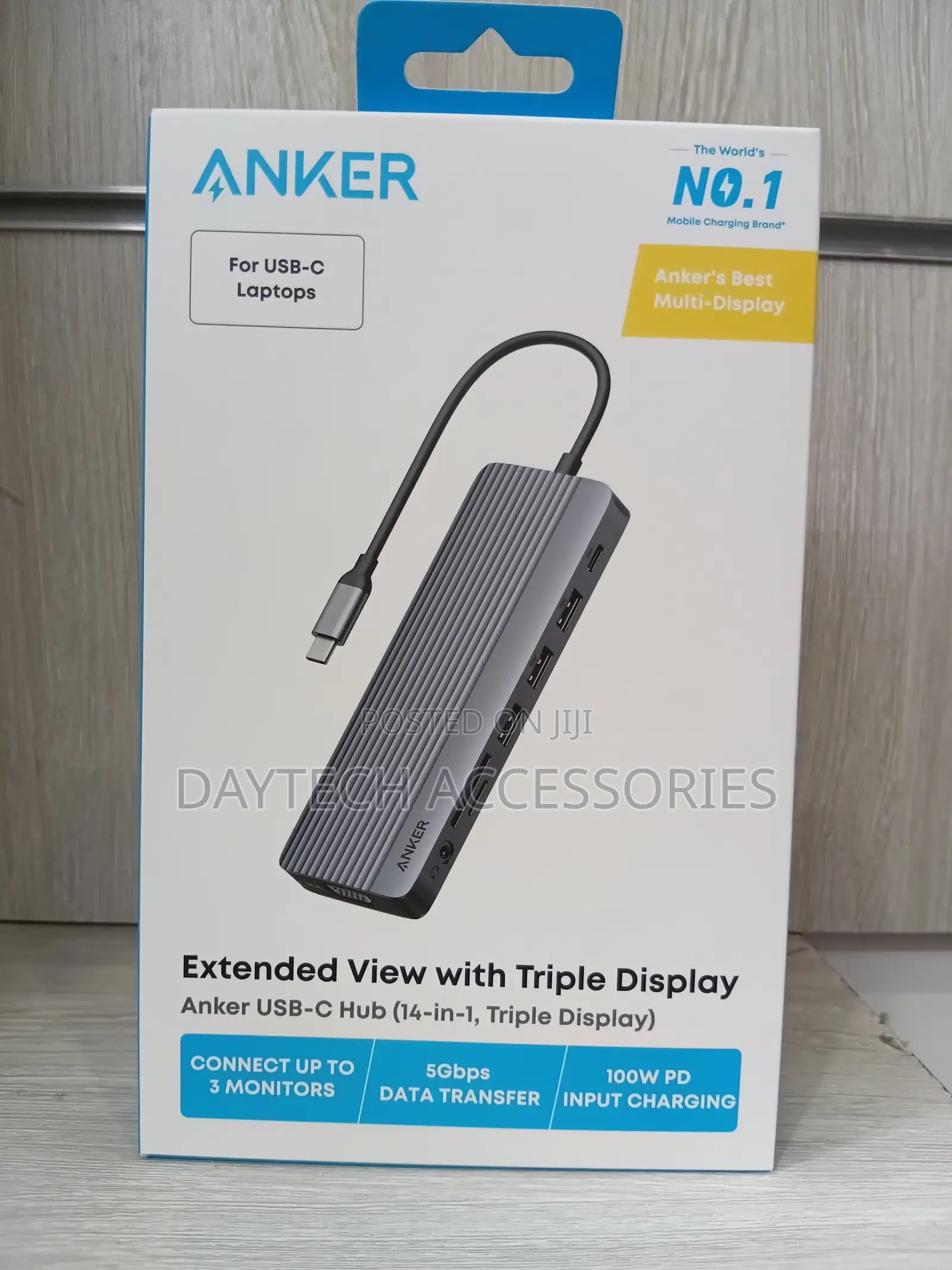 Anker USB-C Hub (14-in-1, Triple Display) Docking Station.