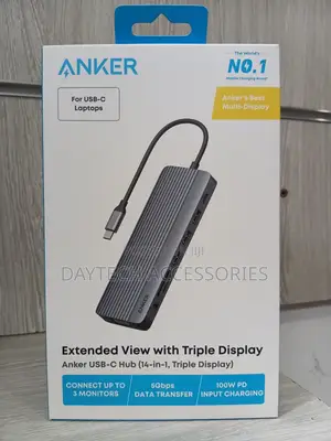Anker USB-C Hub (14-in-1, Triple Display) (A8389) Docking Station