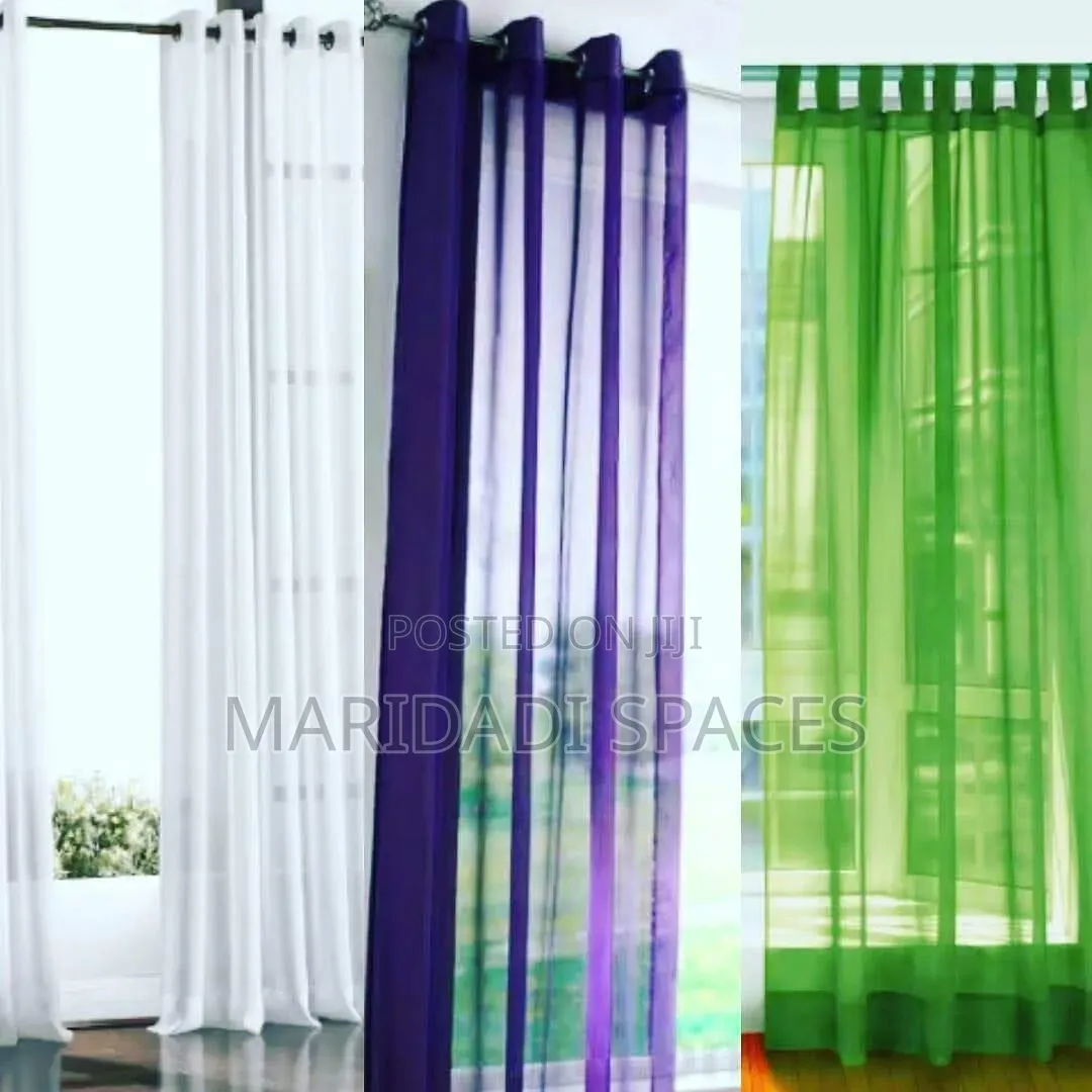 High Quality Coloured Sheers - Heavy Sheers Transparent