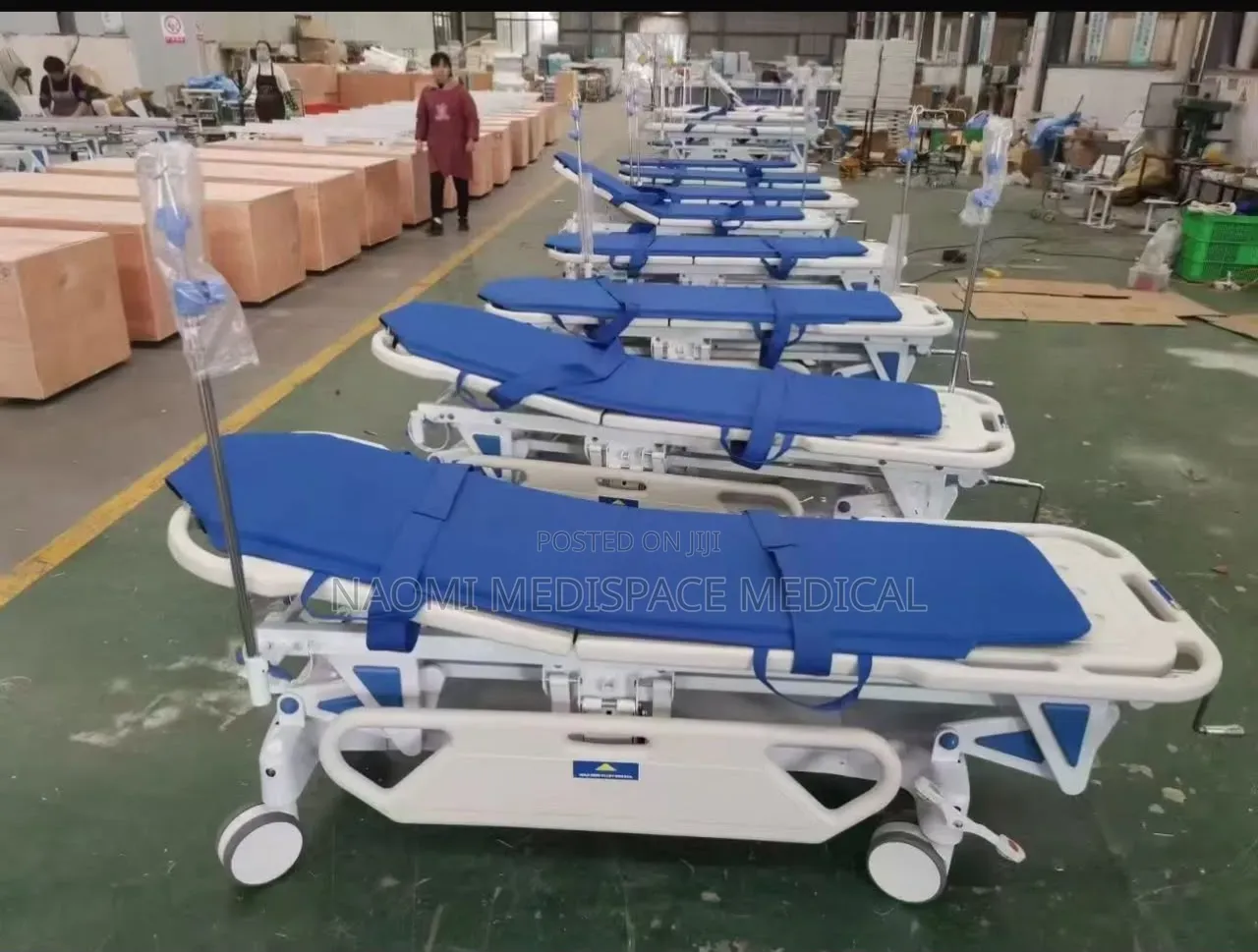 Strong, Comfortable, Durable ABS Patient Stretcher-Height Adjustable