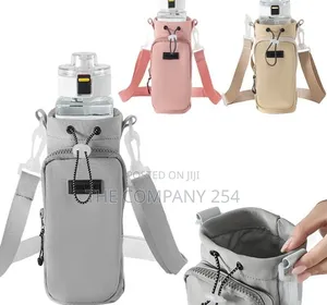 Insulated Water Bottle Draw String Bag Holder