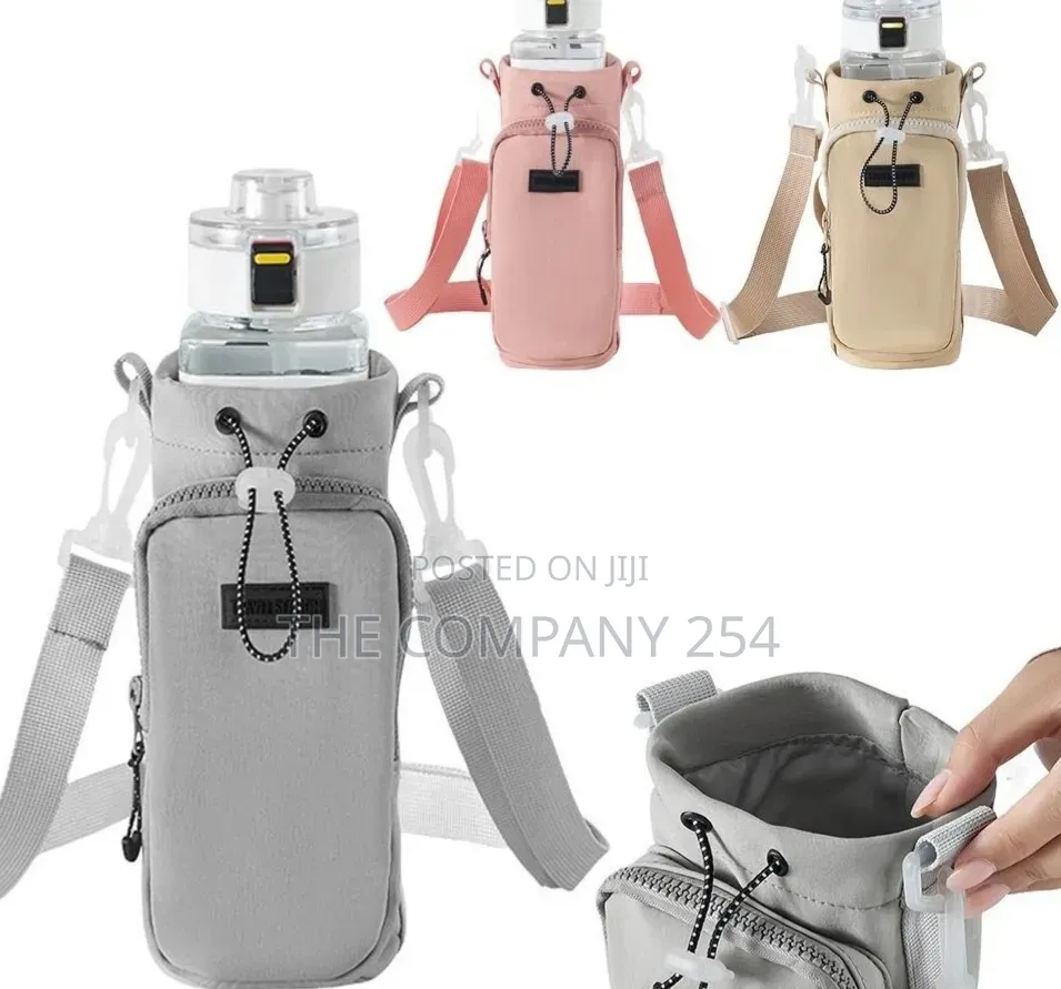 Insulated Water Bottle Draw String Bag Holder