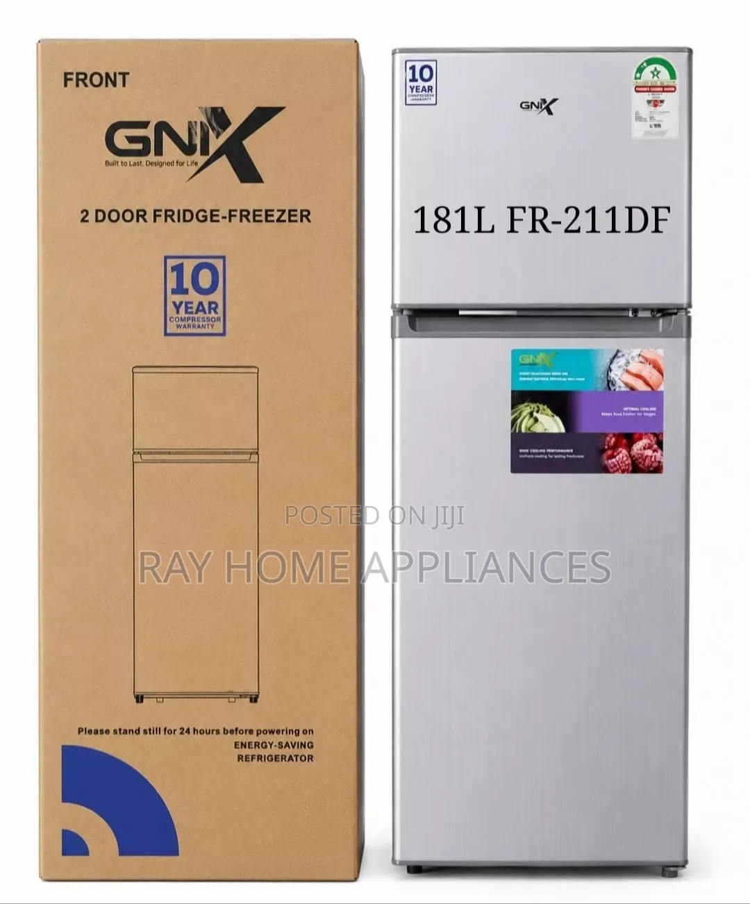 181 Litres GNIX FR-211DF Double Door Refrigerator