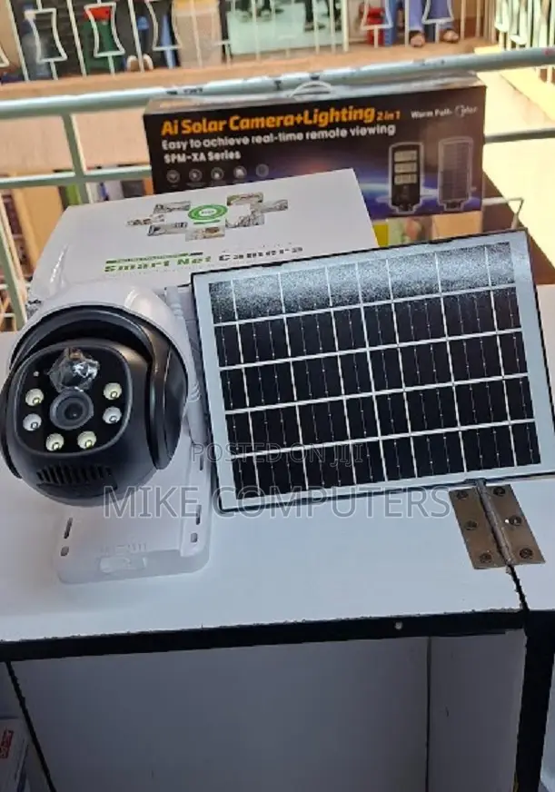 V380 4G Solar Security Camera PTZ Outdoor Surveillance