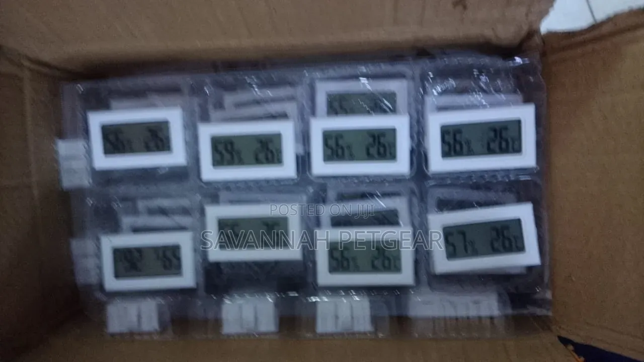 White Mini Digital LCD Thermometer Hygrometers- Temperature Humidity