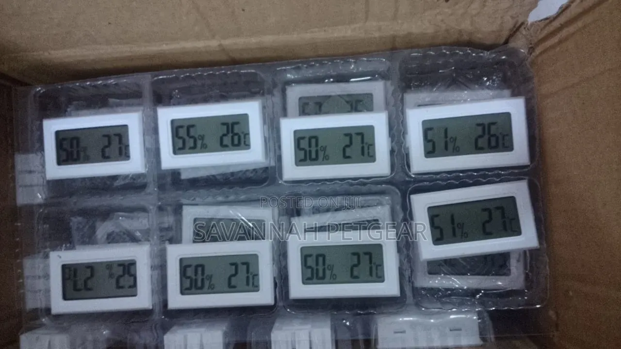 White Mini Digital LCD Thermometer Hygrometers- Temperature Humidity
