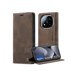 Caseme Redmi Note 15 4g/5g With RFID Blocking Wallet Pocket PU Leathe