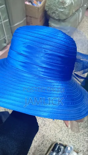 Royal Blue Women’s Church Wedding Occasion Stylish Hats - JW