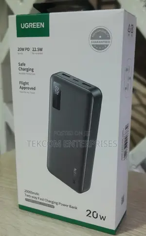 UGREEN 20000mAh 20W Two-Way Fast Charging Power Bank – PB312