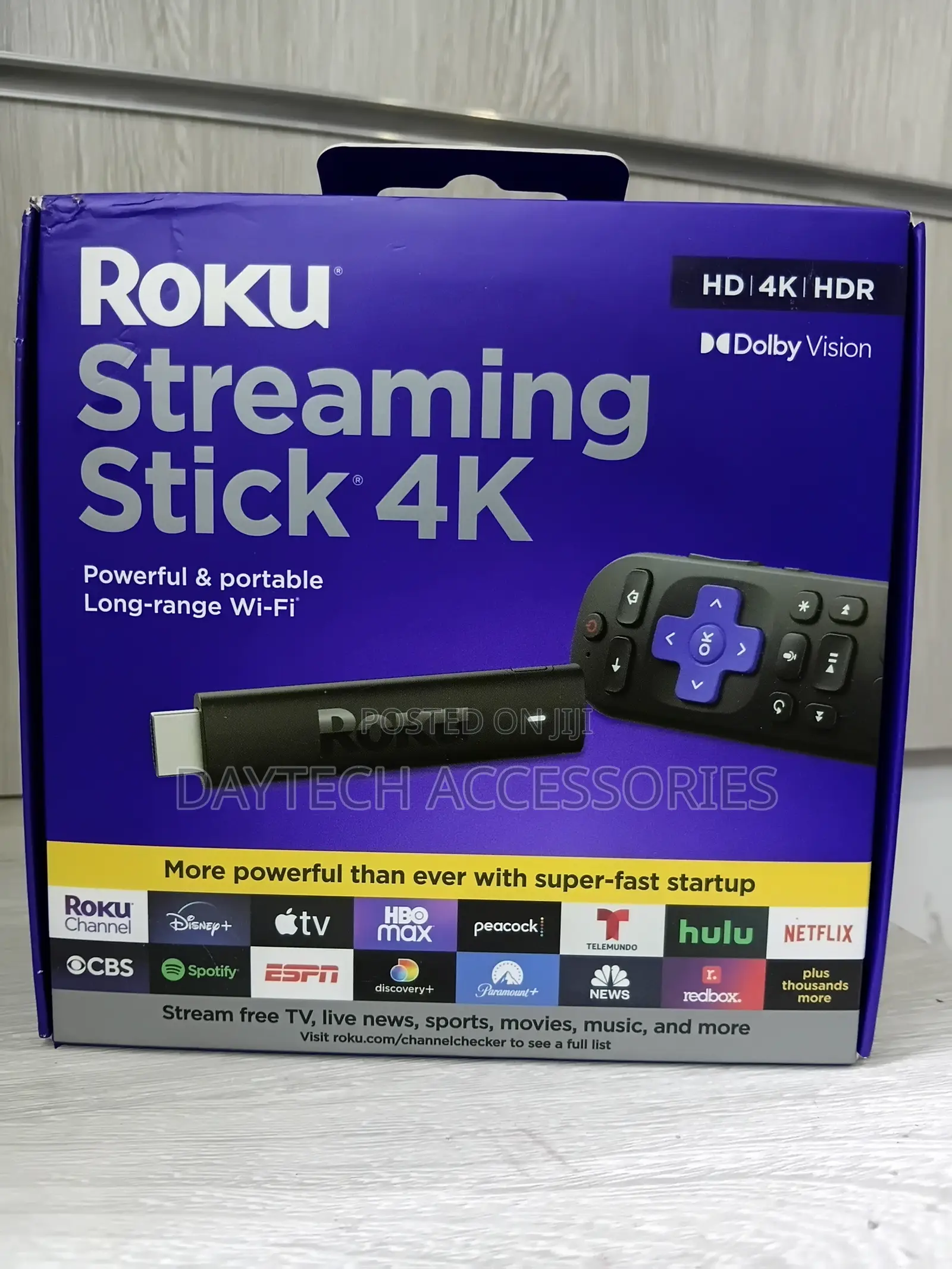 Roku Streaming Stick 4K - HDR Dolby Vision Streaming Device.